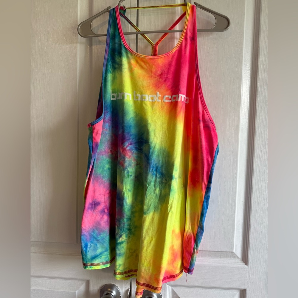 Burn Boot Camo neon Tie-Dye Tank Top